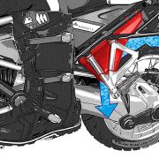 Комплект захисту ніг пасажира від бруду та води Touratech для BMW R1250GS/R1250GS Adv/R1200GS LC)/R1200GS Adv LC 01-045-5440-0 1
