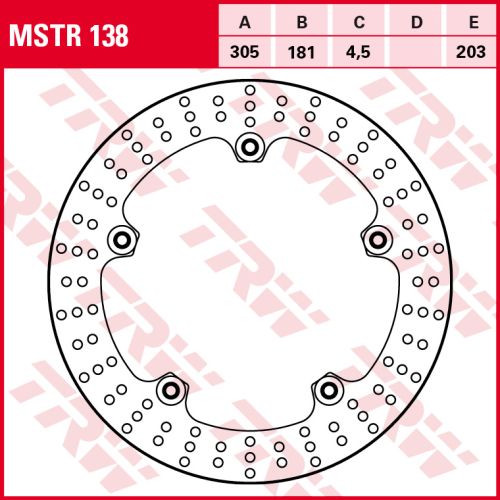 Тормозной диск TRW MSTR138 стандарт