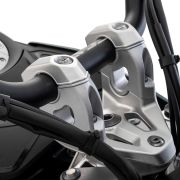 Проставки для поднятия руля с наклоном на водителя серебристые Wunderlich ERGO на мотоцикл BMW R1300GS 13300-000 