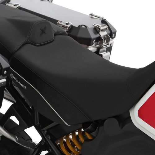 Комфортное мотосиденье для водителя Wunderlich AKTIVKOMFORT черное на мотоцикл Ducati DesertX