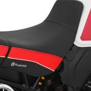 Комфортне мотосидіння для водія Wunderlich AKTIVKOMFORT чорно-червоне на мотоцикл Ducati DesertX 70100-003 2