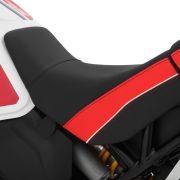 Комфортное мотосиденье для водителя Wunderlich AKTIVKOMFORT черно-красное на мотоцикл Ducati DesertX 70100-003 3