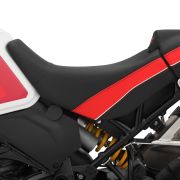 Комфортне мотосидіння для водія Wunderlich AKTIVKOMFORT чорно-червоне на мотоцикл Ducati DesertX 70100-003 5