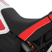 Комфортное мотосиденье для водителя заниженное -15 мм Wunderlich AKTIVKOMFORT черно-красное для мотоцикла Ducati DesertX 70101-003 3