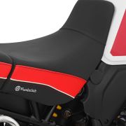 Комфортное мотосиденье для водителя высокое +30 мм  Wunderlich AKTIVKOMFORT черно-красное на мотоцикл Ducati DesertX 70102-003 2