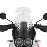 Удлинитель ветрового стекла Wunderlich VARIO-ERGO 3D+ прозрачный на мотоцикл Ducati Multistrada V4/Multistrada V4 Pikes Peak/Multistrada V4 S/Multistrada V4 Rally/DesertX, крепление в цвете титан 70151-101 2
