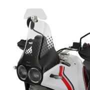 Удлинитель ветрового стекла Wunderlich VARIO-ERGO 3D+ прозрачный на мотоцикл Ducati Multistrada V4/Multistrada V4 Pikes Peak/Multistrada V4 S/Multistrada V4 Rally/DesertX, крепление в цвете титан 70151-101 4