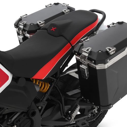 Комплект чорних бічних кофрів Wunderlich EXTREME – slimline – без циліндра замка на мотоцикл Ducati Multistrada V4 / Multistrada V4