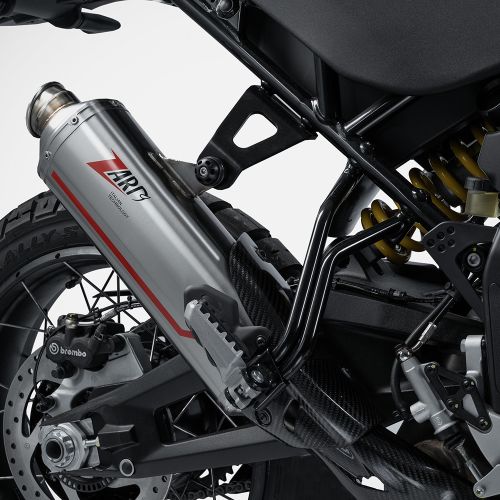 Глушник ZARD »Sabbia« 2-1 з карбоновим покриттям для Ducati DesertX