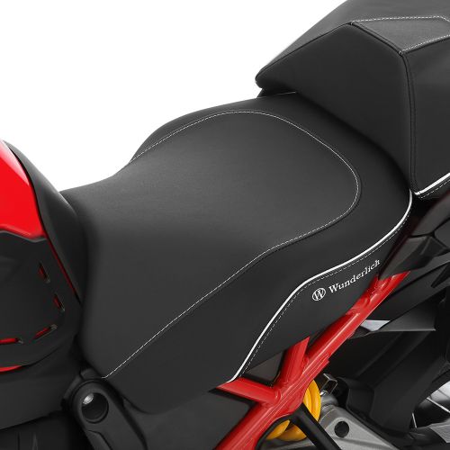 Комфортне мотосидіння для водія занижене -30 мм Wunderlich AKTIVKOMFORT чорне для мотоцикла Ducati Multistrada V4/Multistrada V4