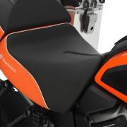 Комфортное мотосиденье для водителя Wunderlich AKTIVKOMFORT на мотоцикл Harley-Davidson Pan America 1250, черно-оранжевое 90100-003 2