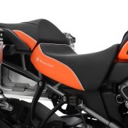 Комфортное мотосиденье для водителя Wunderlich AKTIVKOMFORT на мотоцикл Harley-Davidson Pan America 1250, черно-оранжевое 90100-003 4
