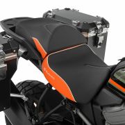 Комфортное мотосиденье для водителя Wunderlich AKTIVKOMFORT на мотоцикл Harley-Davidson Pan America 1250, черно-оранжевое 90100-003 9
