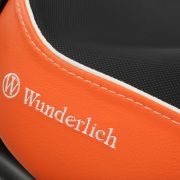 Комфортное мотосиденье для водителя Wunderlich AKTIVKOMFORT на мотоцикл Harley-Davidson Pan America 1250, черно-оранжевое 90100-003 10