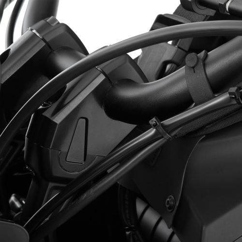 Проставки для підняття керма з нахилом на водія чорні Wunderlich ERGO на мотоцикл Harley-Davidson Pan America 1250