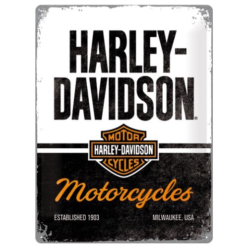 Металева вивіска мотоциклів Harley-Davidson 30 x 40 см – Ностальгічне мистецтво