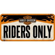Металлическая табличка Harley Davidson Riders Only 20 x 10 см 90930-160 2