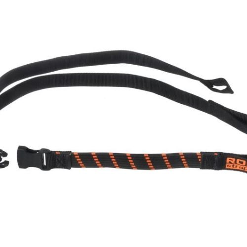 Ремень для багажа ROK STRAP IT™ регулируемый, черный с оранжевым с петлями 45х150х2,5 см