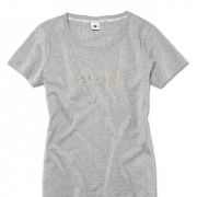 Женская футболка BMW T-Shirt, Ladies, Grey Melange 80142454554 