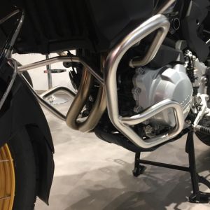 Фиксатор крепления левого алюминиевого кофра на мотоцикл BMW R1250GS/R1250GS Adventure серебро 46548520067