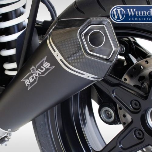 Глушник REMUS на мотоцикл BMW RnineT, HYPERCONE із кріпленням на ніжці (EURO 4) – чорний