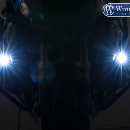 Комплект дополнительного света Wunderlich “ATON” LED для BMW R1200GS LC/R1250GS Adv, серебристый