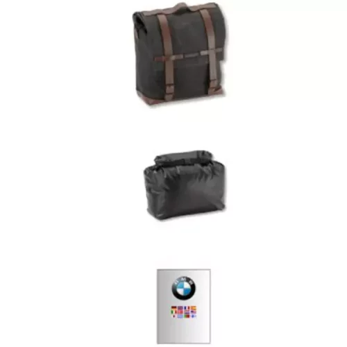 Боковая сумка BMW Leather Edition для мотоцикла BMW R nineT, 9 литров, левая