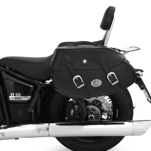 Комплект шкіряних сумок на замку BUFFALO Hepco&Becker для мотоцикла BMW R18, чорний