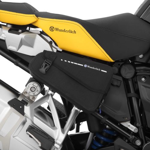 Защитные крышки на раму Wunderlich для мотоцикла BMW (с отверстием для розетки) и боковые сумки DRYBAG