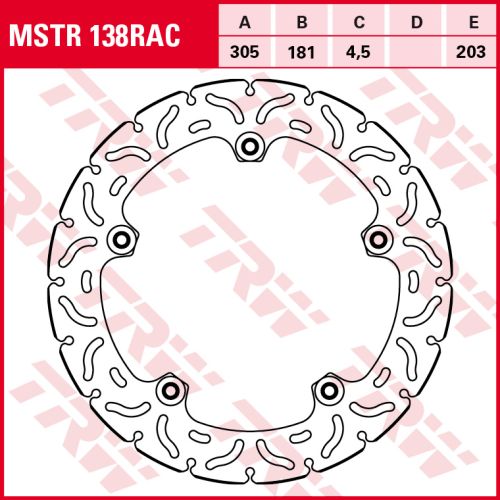 Гальмівний диск TRW MSTR138RAC RAC