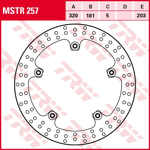 Тормозной диск TRW MSTR257 стандарт