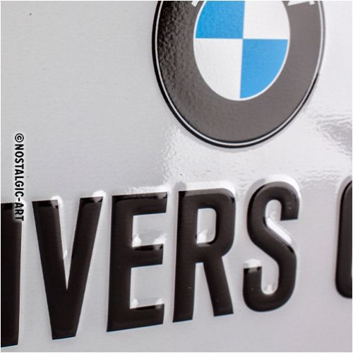 Металлический знак BMW Drivers Only 20 x 10 см — Nostalgic Art