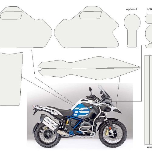 Комплект защитных пленок Venture Shield Wunderlich для BMW R1250GS Adv/ R1200GS Adv LC