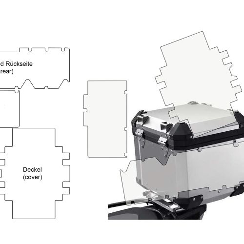 Комплект захисних плівок BMW Alu Topcase Premium Shield