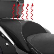 Пассажирское сиденье с подогревом на мотоцикл BMW R1200RT LC/R1250RT  Wunderlich черное стандартное 30940-410 