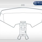 Регульоване додаткове скло Wunderlich VarioERGO + 3D для BMW R1200GS/Adv/R1250GS затемнене 42350-102 12