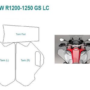 Комплект захисних накладок Wunderlich на бак мотоцикла BMW R1200GS LC 2013-2016 28051-002