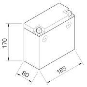 Аккумулятор Intact Battery SLA12-20 для BMW 45080-100 2