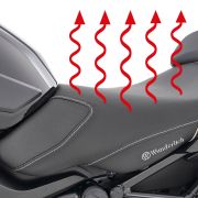 Комфортное заниженное -30мм мотосиденье для водителя Wunderlich AKTIVKOMFORT на мотоцикл BMW R1250R/R1250RS с подогревом Smart Plug & Play 30901-002 