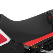 Комфортне мотосидіння для водія високе +30 мм Wunderlich AKTIVKOMFORT чорно-червоне на мотоцикл Ducati DesertX 70102-003 5