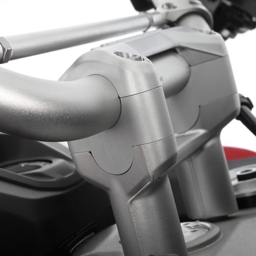 Проставки для підняття керма на 25 мм чорні Wunderlich ERGO на мотоцикл Ducati Multistrada V4 / Multistrada V4