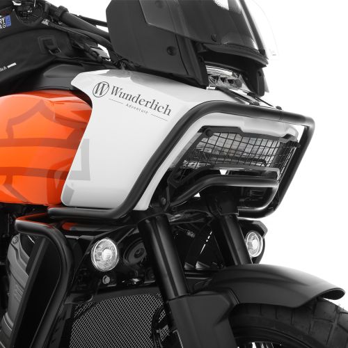Защитные дуги обтекателя Wunderlich EXTREME черные на мотоцикл Harley-Davidson Pan America 1250 (для монтажа с защитными дугами Wunderlich)