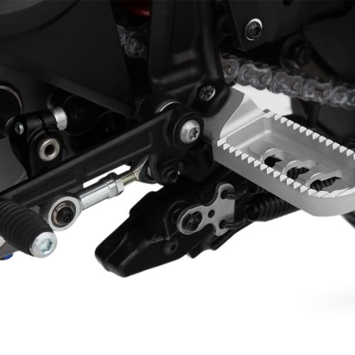 Эргономичные подножки -22 мм серебристые Wunderlich ERGO-COMFORT на мотоцикл Harley-Davidson Pan America 1250