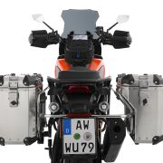 Комплект серебрыстых боковых кофров Wunderlich EXTREME - slimline - без цилиндра замка на мотоцикл Harley-Davidson Pan America 1250 90610-100 2