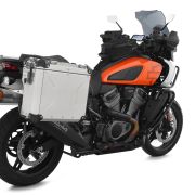 Комплект серебрыстых боковых кофров Wunderlich EXTREME - slimline - без цилиндра замка на мотоцикл Harley-Davidson Pan America 1250 90610-100 3