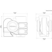 Сигнал DENALI SoundBomb™ Compact Dual-Tone Air Horn TT-SB.10000.B 8