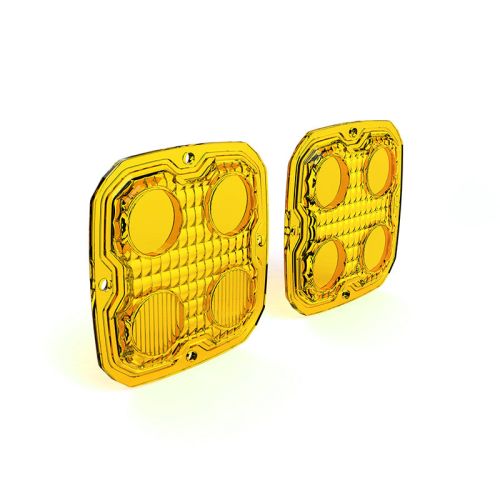 Комплект линз TriOptic™ для светодиодных фонарей DENALI D4 (желтый цвет)