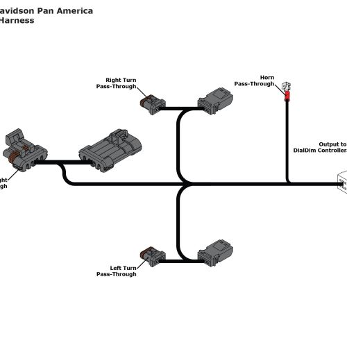 Жгут проводов DialDim™ для мотоцикла Harley-Davidson Pan America ’21-