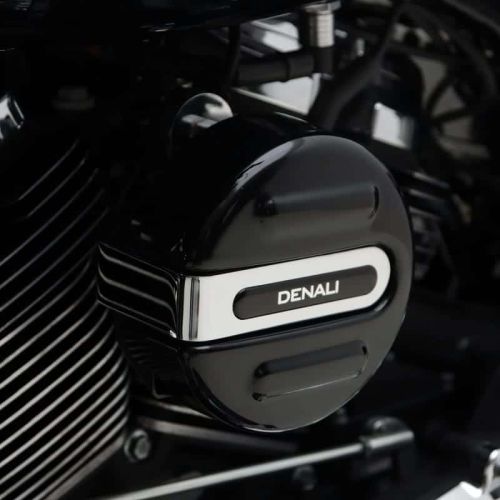 Двухтональный звуковой сигнал DENALI SoundBomb™ V-Twin с крышкой — хромированный кронштейн для мотоциклов Harley-Davidson