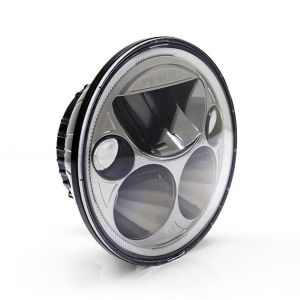 Светодиодные фары ближнего света DENALI M7E E-MARK LED Headlight, круглый 7,0 дюйма, черное хромирование TT-M7E